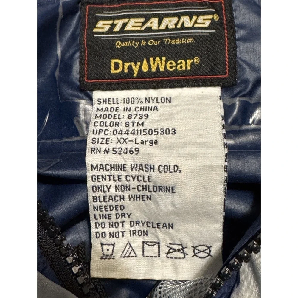 Stearns Dry Wear FLW Tour Fishing Jacket – Men's XXL – Blue‎ Hooded
